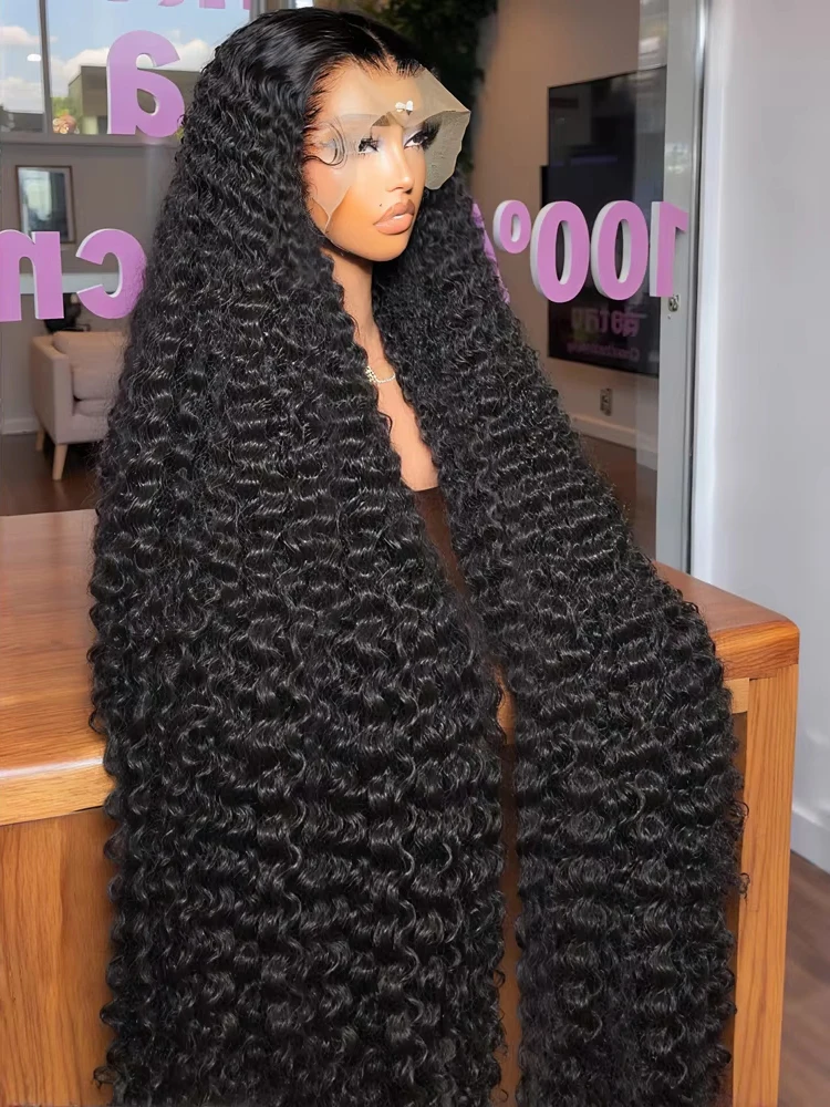 

100% Human Hair Curly Wigs On Sale 13x6 360 HD Lace Frontal Wigs 40inches Loose Deep Wave Frontal Wigs Glueless Wig Wear to Go