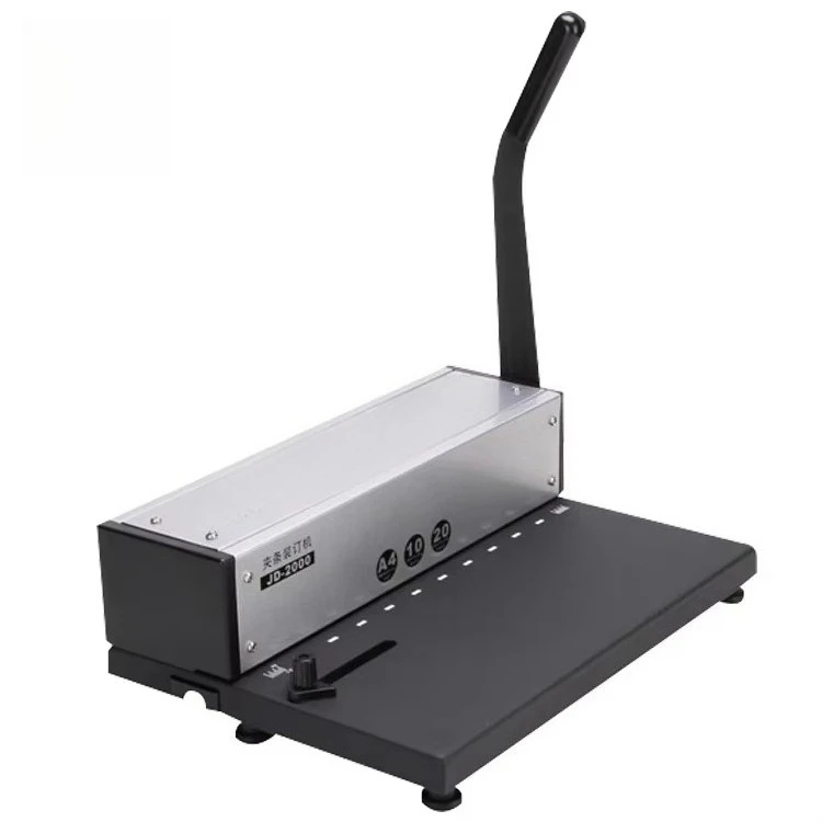 Manual Press Strip Binder Clip Making Machine JD-2000 A4 Size Plastic Strip Machine