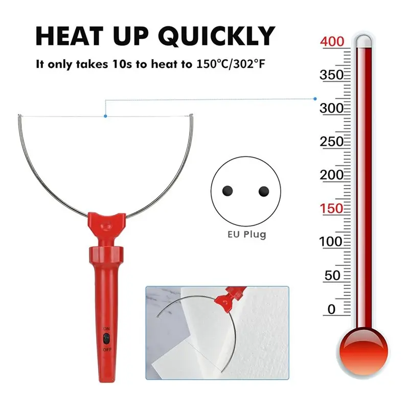 A44I-For Foam Board Cutting Tool Set-Electric Hot Wire For Foam Cutter EU Plug For Pearl Cotton EPP KT Board DIY Projects