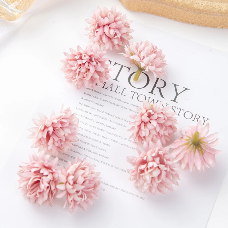 50PC Künstliche Blumen Sammelalbum Diy Geschenk Pralinenschachtel Hochzeit Garten Rosenbogen Weihnachtsdekorationen für Zuhause Gefälschte Seide Nelke – Detail 3