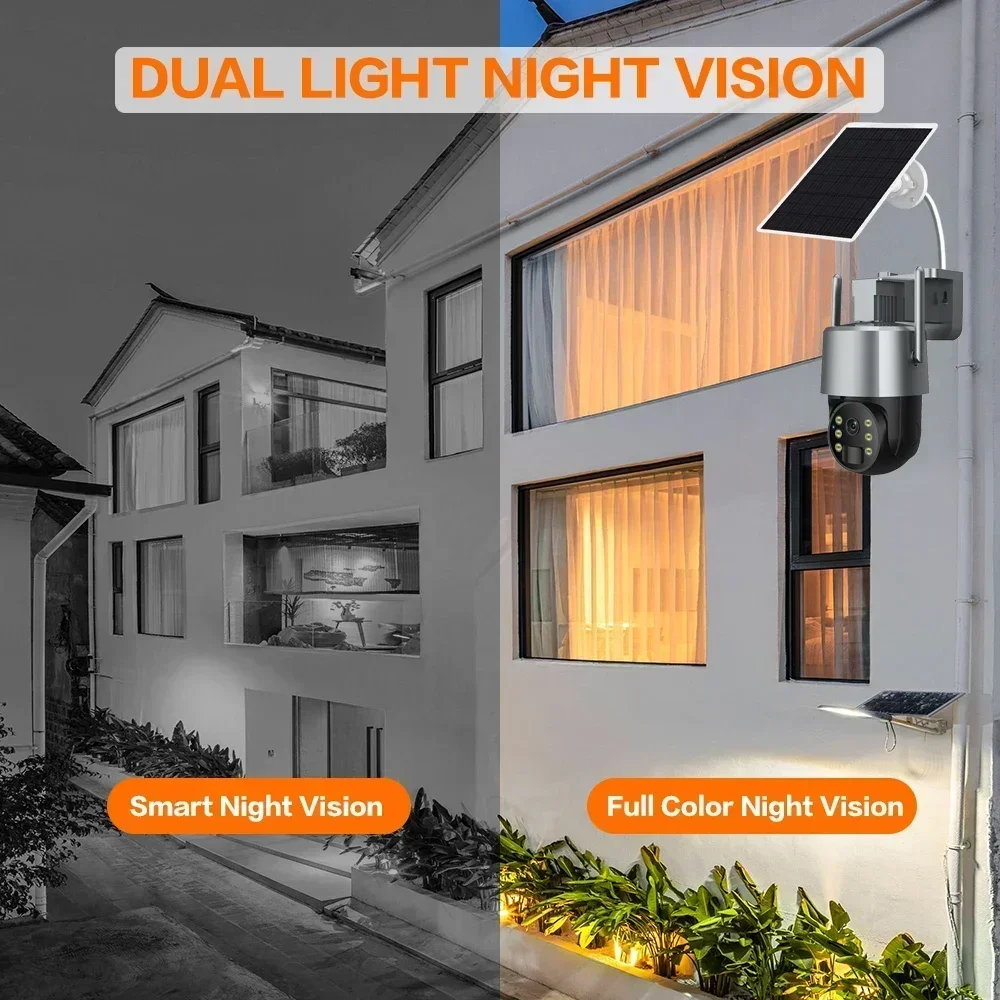 Tuya Smart Life 5MP WiFi Camera Solar Powered Security Wireless Battery PTZ Camera Home Surveillance IP66 Waterproof Outdoor PIR