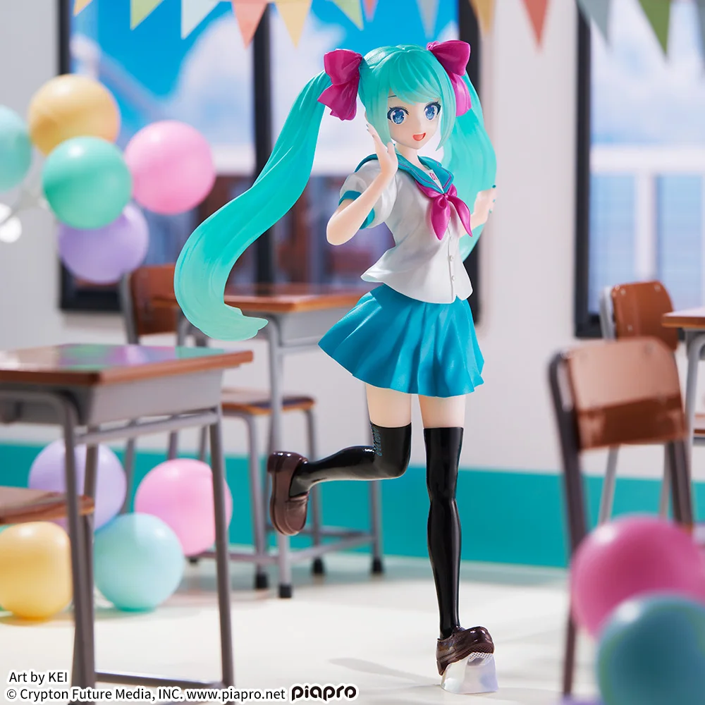 Hatsune luminosa série Miku Sega, 16 ° Aniversário, Kei Ver, presente original da figura, 18cm, genuíno, em stock