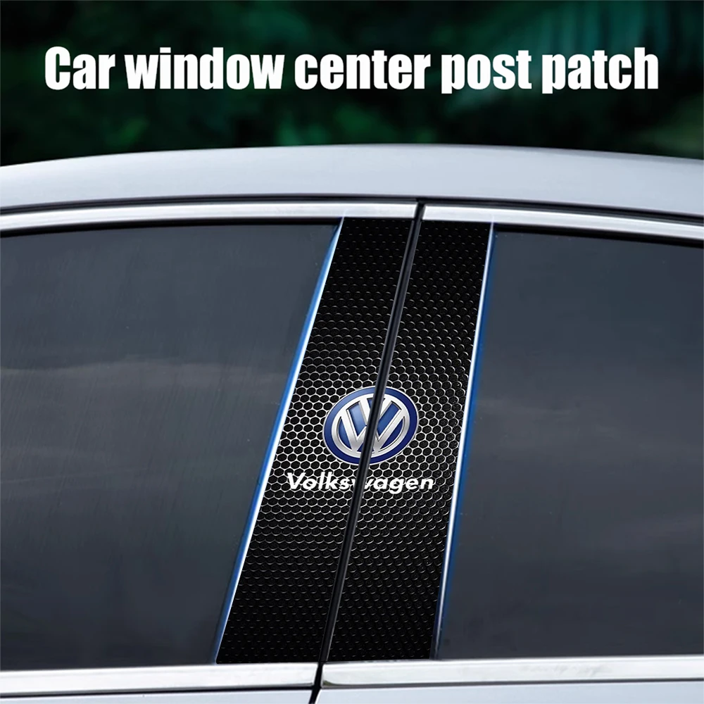 

Car Center Pillar Sticker Auto Door Decorative Stickers Auto Valve for Volkswagen VW GTI CC Passat Jetta Scirocco Touran Touareg