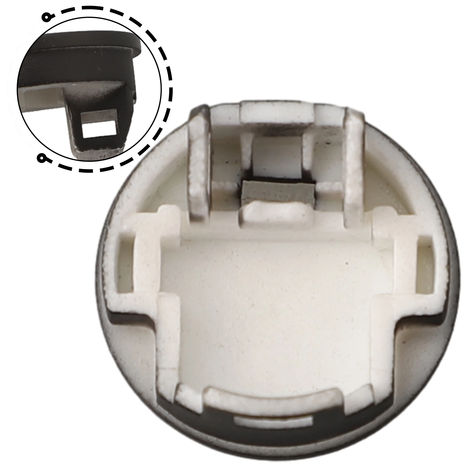 1PCS Car Switch Button Cap For BMW E60 E63 E61 E64 Part Number 61319250196 Auto Center A/C OFF Switch Button Cover Cap Black