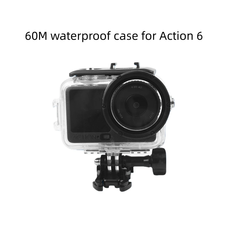 

60M depth waterproof case is suitable for DJI Action 6 camera