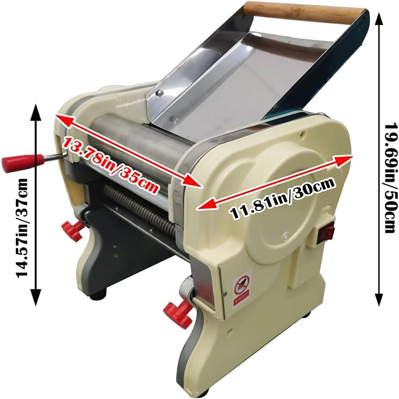 110 فولت الفولاذ المقاوم للصدأ الكهربائية المعكرونة الصحافة صانع صانعة النودلز 3 مللي متر سكين دائري ماكينة صنع المكرونة التجارية ماكينة صنع المعكرونة