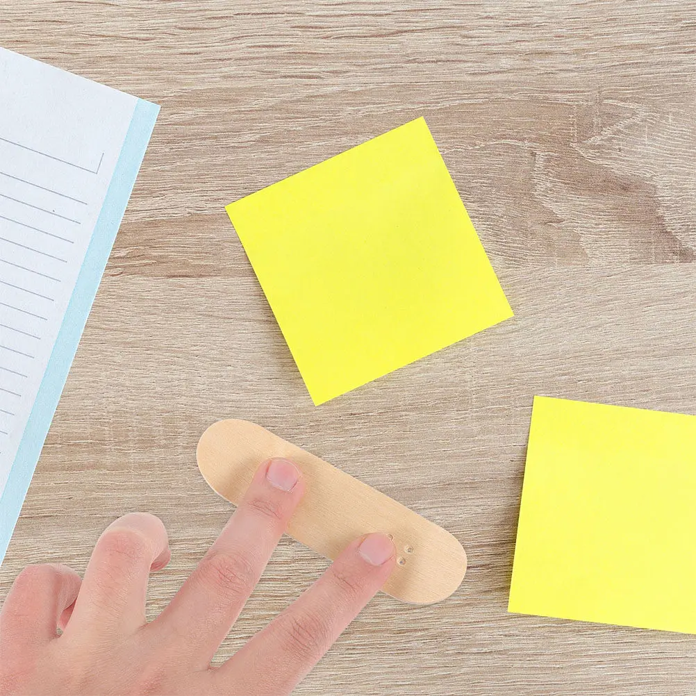 

2Pcs Wooden Finger Skateboard Deck Replacements Mini DIY Fingerboard Parts Pre Holes Sturdy Smooth Lightweight Long Life