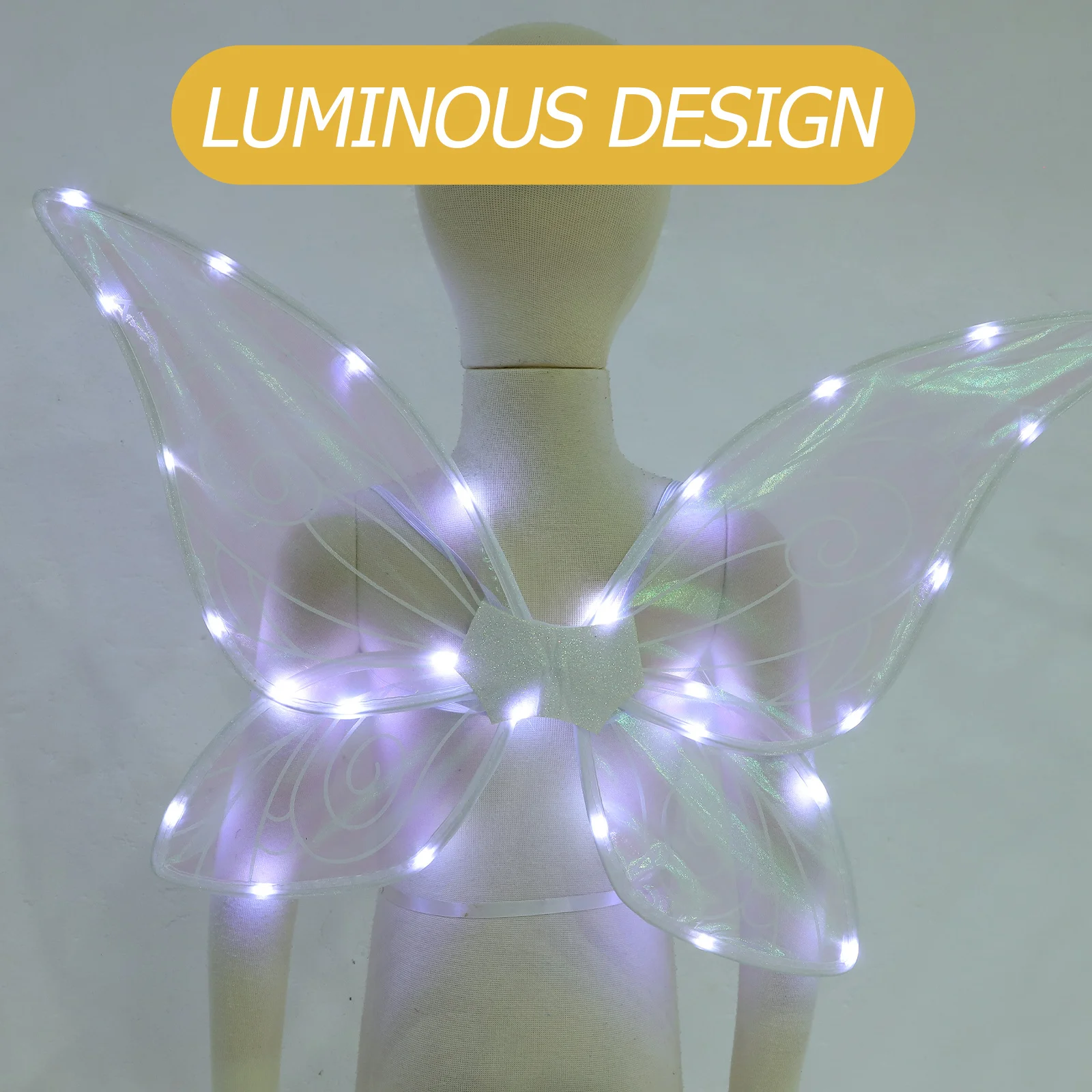

Светящиеся в темноте крылья бабочки, крыло феи со светом для косплея, костюмы для вечеринок, для женщин и взрослых, реквизит для фестиваля, танцевального выступления