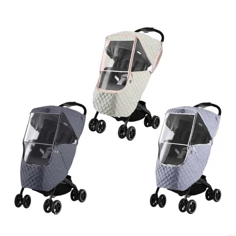 

X5XE Baby Pushchair Rain Cover Universal Pram Windproof Cover Weather Shield Pushchair Cover Pushchair Accessory