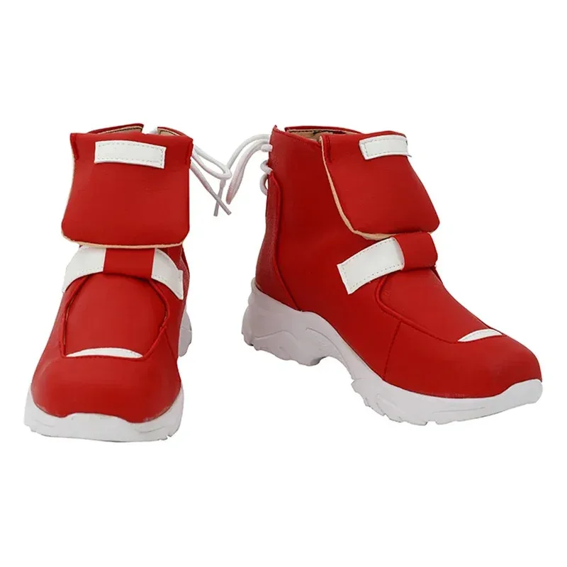 

RealCos Kiriko, обувь для косплея, аксессуары для костюмов в стиле фэнтези, маскировка, красные короткие сапоги для взрослых и женщин, реквизит для вечеринки на Хэллоуин