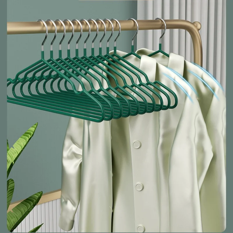 10pcs Non Slip Hangers, Durable Duty Hangers, No Shoulder Bump Suit Hangers, Laundry  Hangers,Space Saving Adult Clothes Hangers