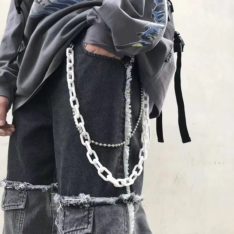 Personalized Versatile Pant Chain Hip Hop Street Clothing Pant Accessories Street Dance Bounce Waist Chain Work Stainless Steel