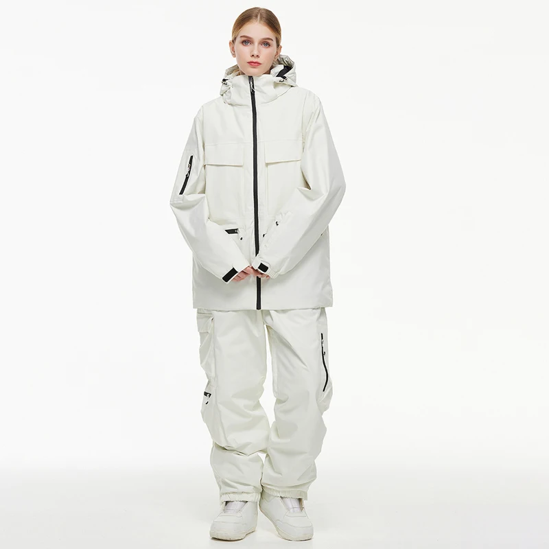 Women Ski Suits Outdoor Sport Man Snowboard Sets Winter Waterproof Hooded Jacket Pants Mountain Windproof Female Costume Clothes