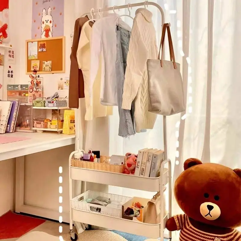 Bedroom Floor Hanger Indoor Bedside Corner Coat Rack Wrought Iron Hanger Cabinet Clothes Rack Clothes Rack