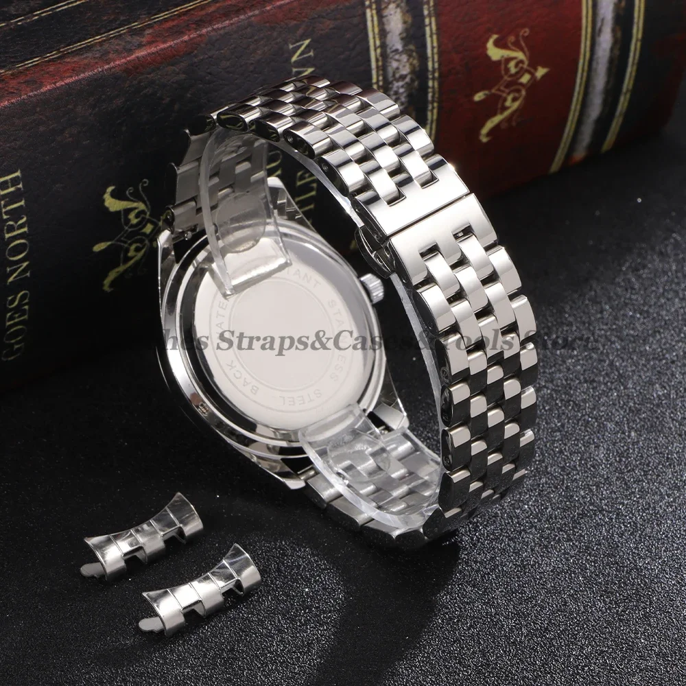 Solid Stainless Steel Strap 18mm 19mm 20mm 22mm High Quality Watchband for Tissot for Citizen for Seiko Curved/FlatEnd Wristband