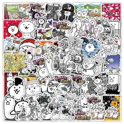 10/30/50PCS The Battle Cats Stickers Funny Cartoon Game Cat Graffiti Laptop Phone Guitar Car Bike Skateboard Scrapbooking Decals