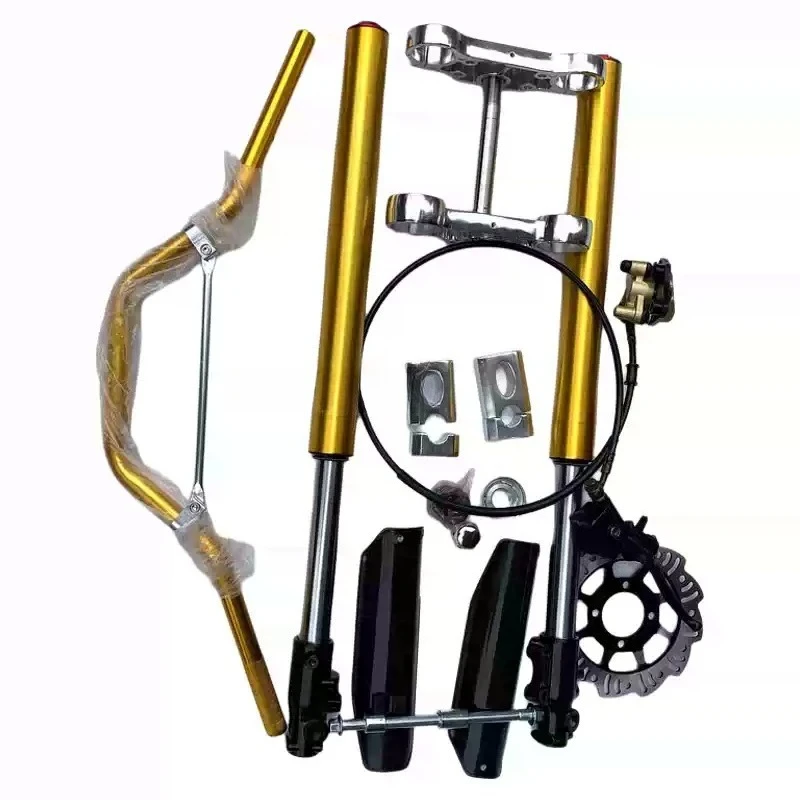 Off-Road Dirt Bike Kit 650-800MM Inverted Front Shock Assembly With Matching Shock Pump Stable Front Brake Control Spare