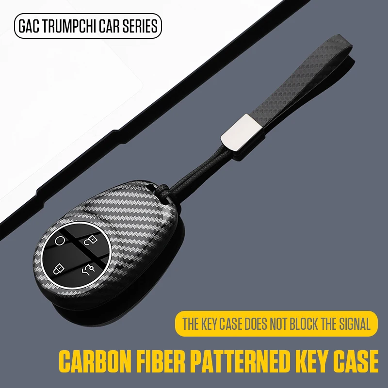 1 Pack Car Key Cover for GAC Trumpchi M6, Anti-lost Anti-scratch Full Wrap Key Case with Precise Button Cutouts