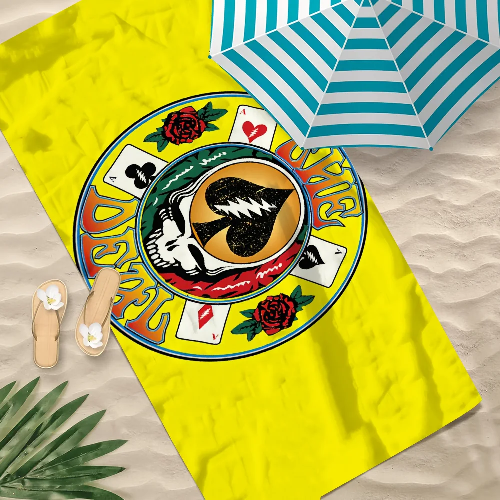 روك باند G-الامتنان الميت منشفة الموسيقى لينة بركة هدية للسفر رياضة دش التخييم سريعة الجافة الرياضة منشفة الشاطئ الكبيرة