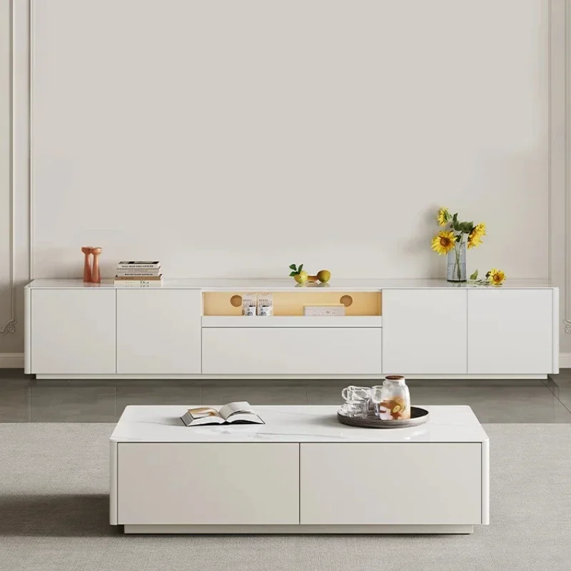 

Мебель для гостиной: современный скандинавский стиль, тумба под телевизор, журнальный столик, интегрированная система хранения, коллекция для дома