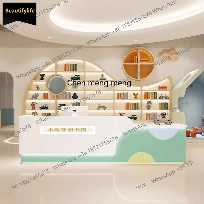 

A139 Front desk Early education center Education and training institution Reception desk Shop bar checkout page