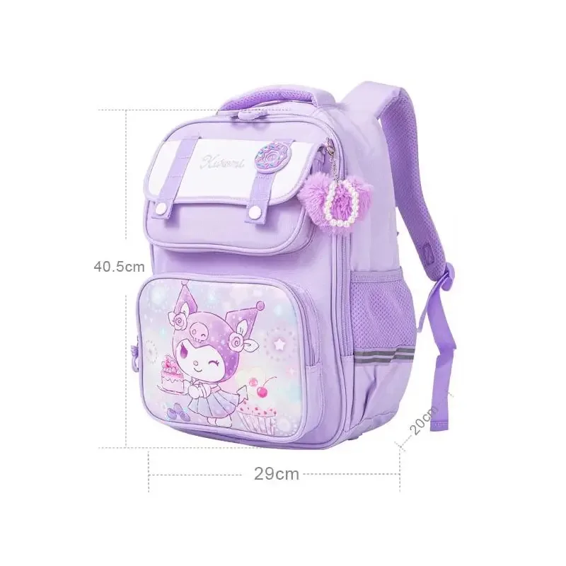 Sanrioed Kuromi Melodie Cinnamoroll Hello Kitty Kinderen Rugzak Schattige Schooltas Student Cartoon Grote Capaciteit Schoudertas Cadeau