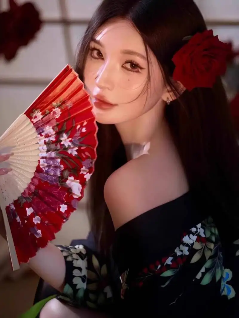 جديد Hanfu المرأة تحسين تقليد كيمونو الرجعية النمط الياباني البشكير صورة التصوير الملابس كرنفال هالوين تأثيري