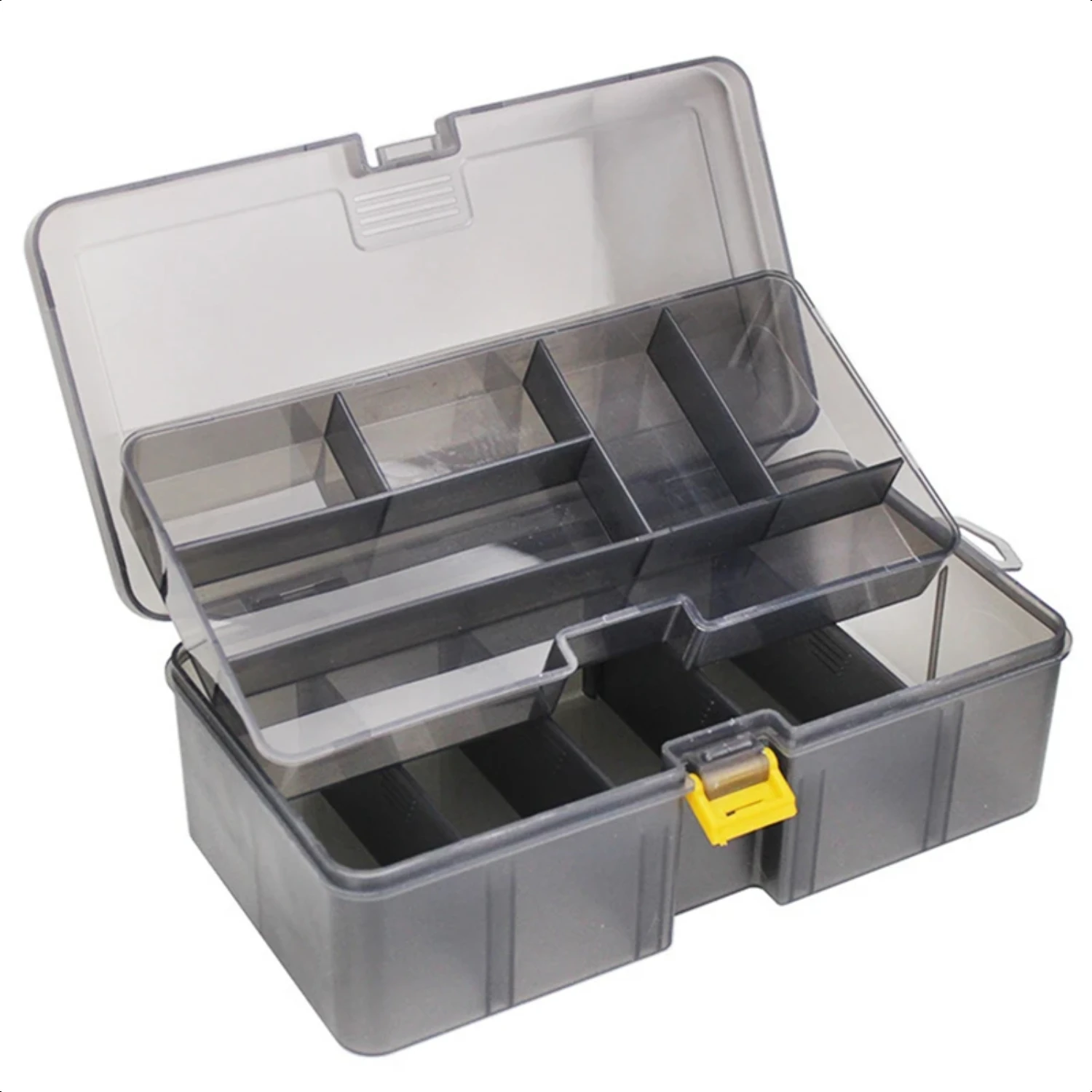 

Fishing Tackle Box Waterproof Plastic Double Layer Lures Hook Minnow Bait Case Multifunctional Fishing Tool