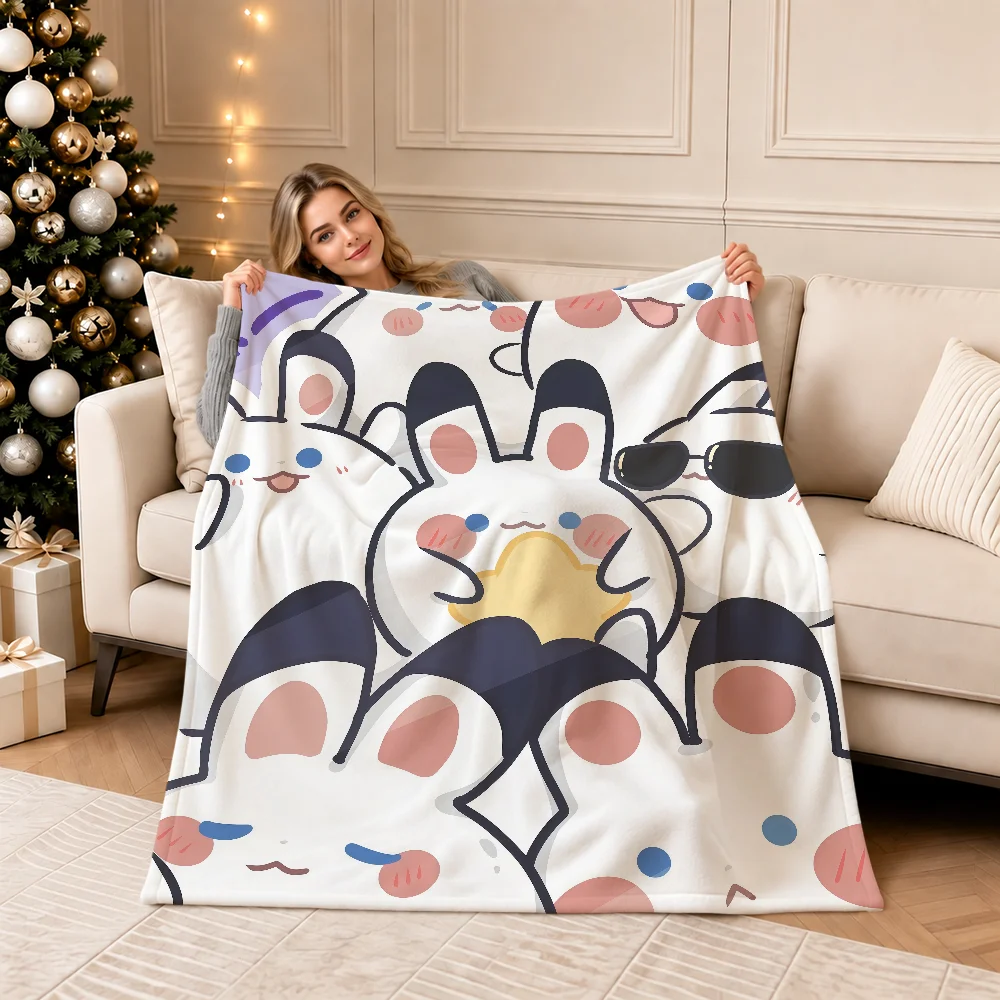 Love And DeepSpace Doll Art Sylus Crow Warm Soft Plush Blanket Sofa Living Room Nap Home Bedroom Travel Gift Flannel Pet Hogar