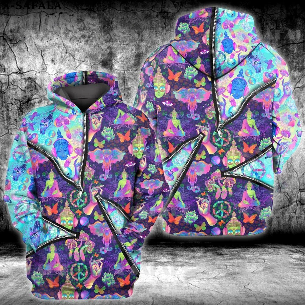 Nature Fungus Psychedelic Mushroom Trippy 3D Printed Hoodie Man Women Harajuku Outwear Hooded Pullover Tracksuits Casual-8