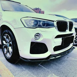 For BMW X3 F25 X4 F26 3Pcs Front Bumper Lip Splitter Spoiler X3 X4 20i 28i 30d 35i 35d M40i 2014-2018 Facelift Bodykits Tuning