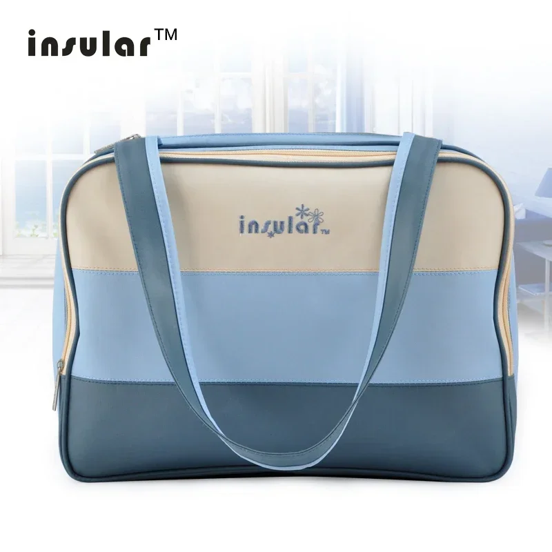 Heavy Duty Canvas Baby Diaper Bag Premium Mommy Tote Bag Changing Bag With Large Capacity
