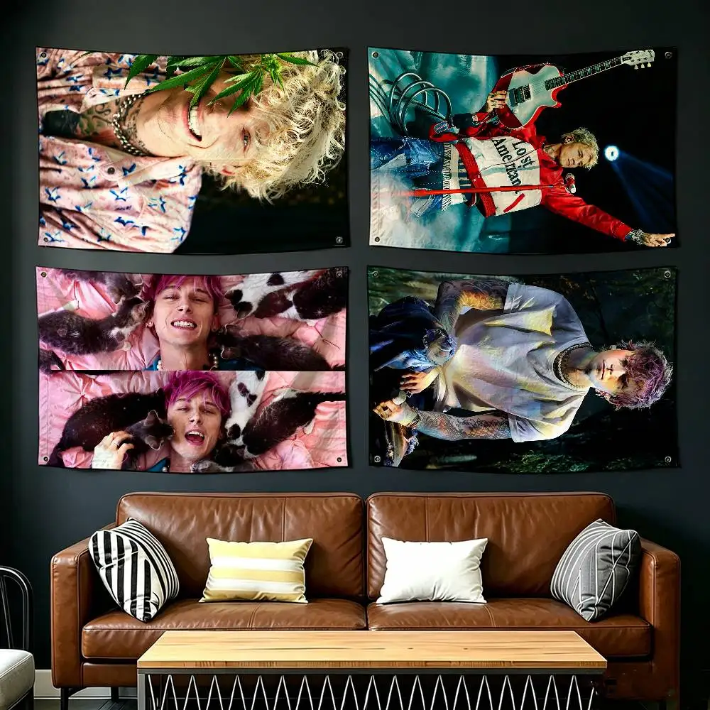 

MGK L-Lost Americana Flags Suitable For Party Club Outdoor Interior Wall Decoration Banner Fans Gift