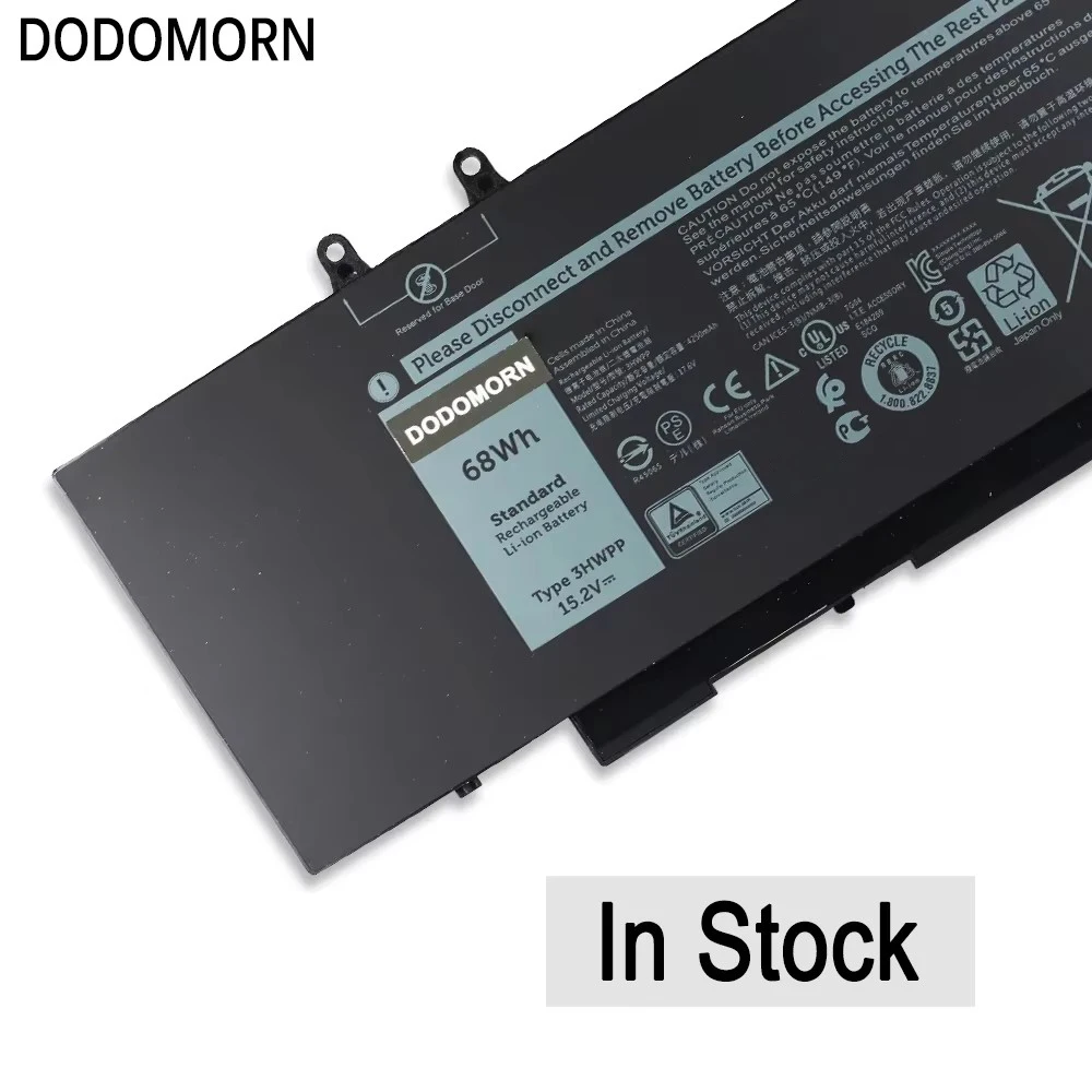 New 3HWPP Laptop Battery For Dell Latitude 5401 5501 5410 5411 5510 5511,For Dell Precision 3541 3550 3551 1VY7F N2NLL P80F003