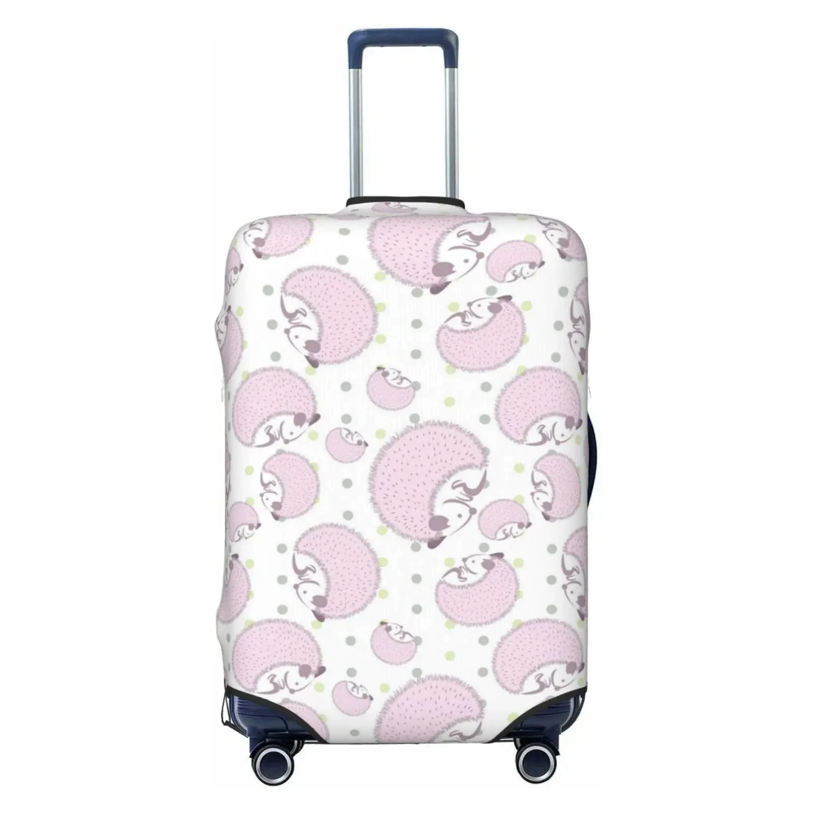 Borsa da viaggio per bambini Kawaii Cartoon Ananas Hedgehog Proteggi la copertura Valigia da viaggio elastica impermeabile adatta per 18-32 pollici