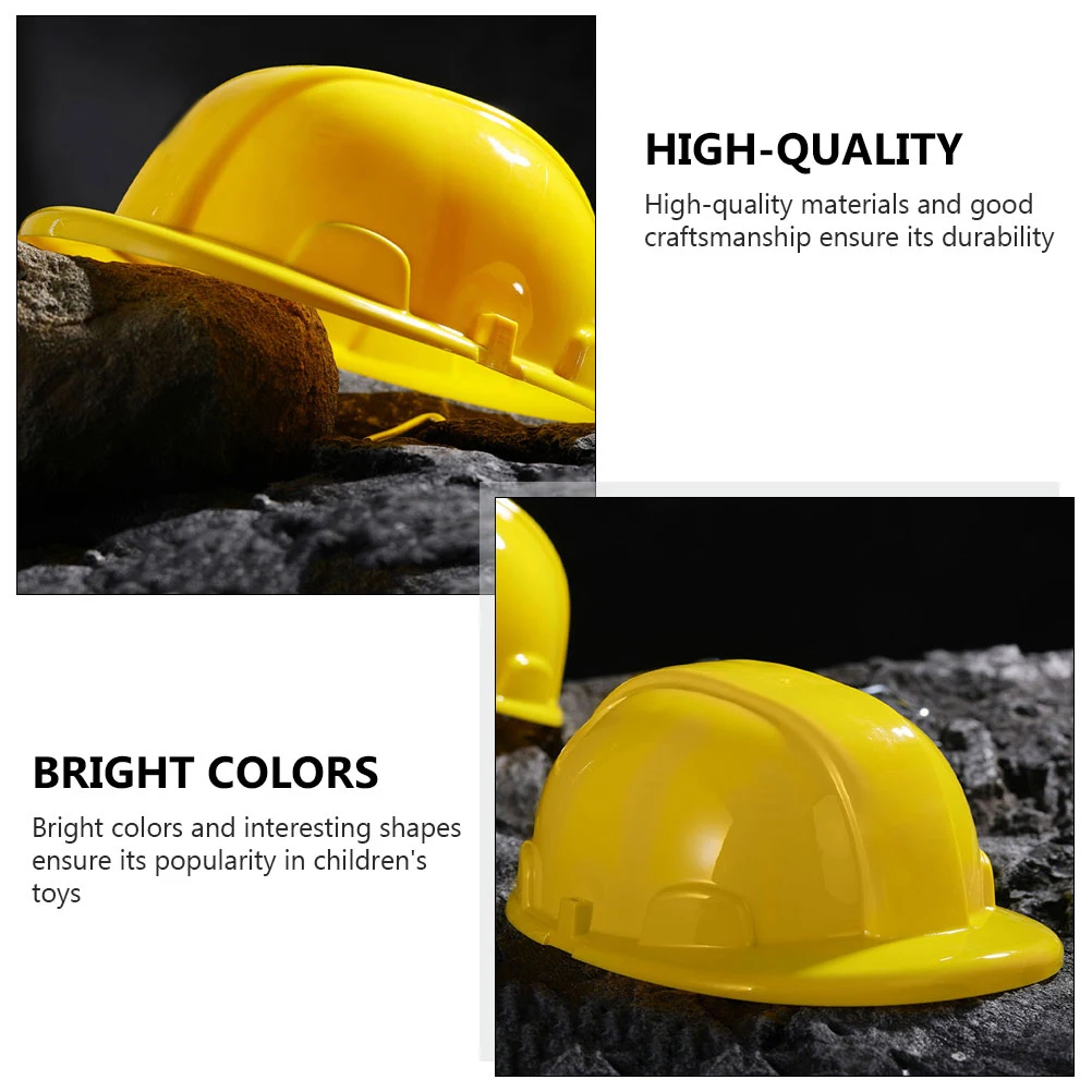 8 stuks bouw rollenspel helmen kinderen helder geel harde hoeden gebouw aankleden feestartikelen caps bouw hoed speelgoed