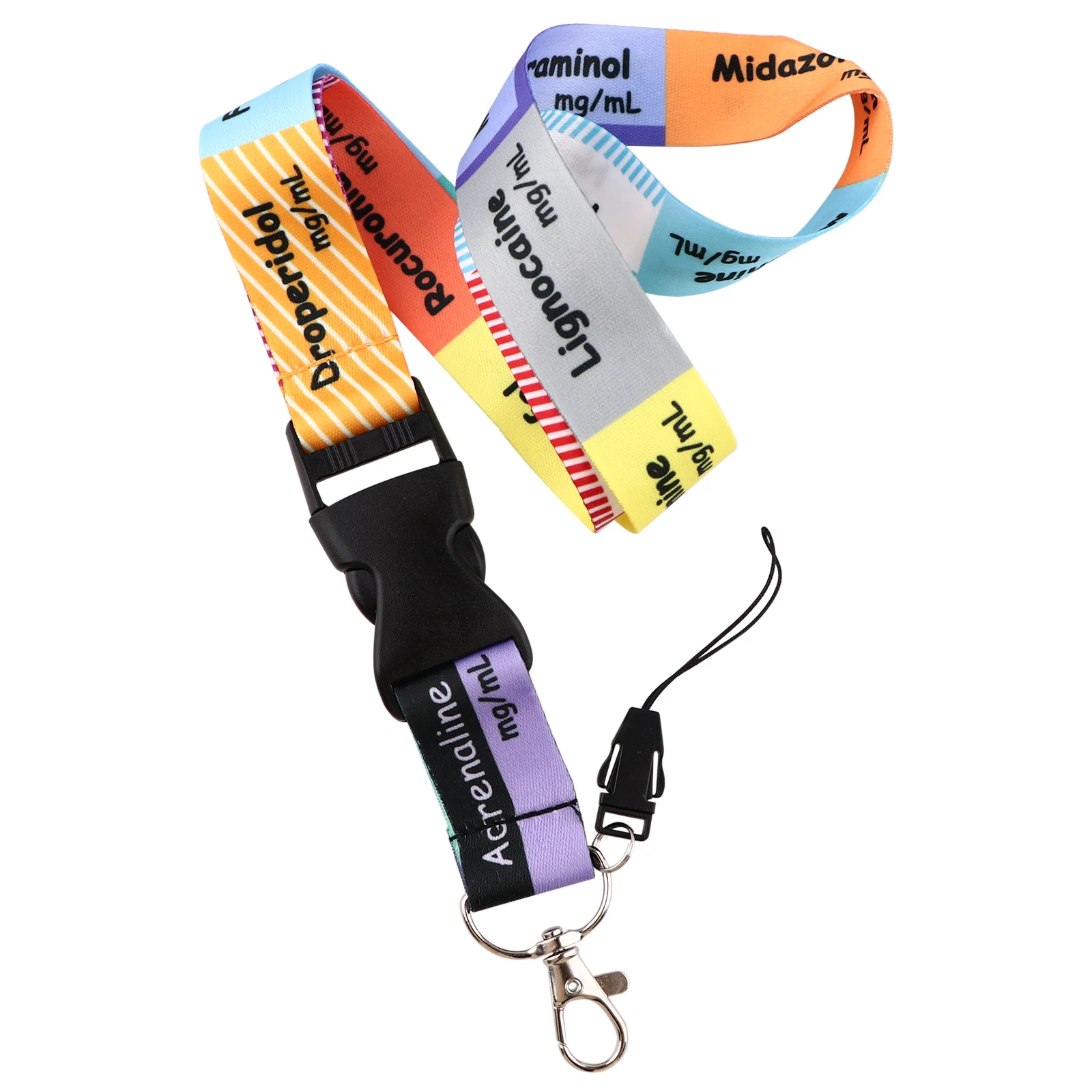 CA1358 Critical Care Anaesthetics ICU Lanyard for Keys ID Card Mobile Phone Neck Straps Lanyard for Doctor and Nurse