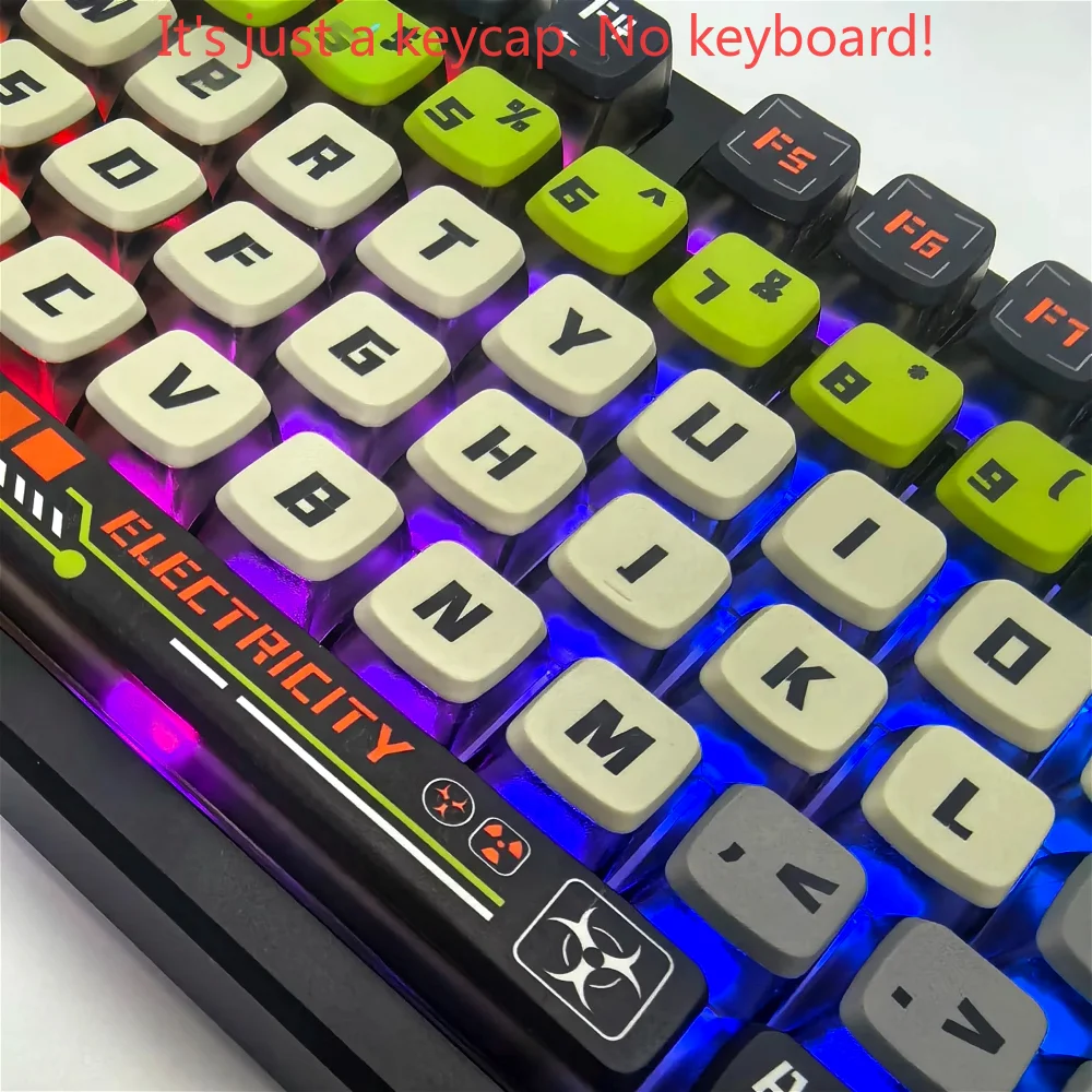 Personalized Keycaps 125 Keys PBT+PC SAX Quad Translucent Pudding Keycaps