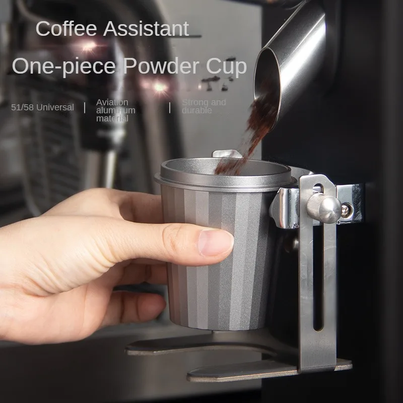 

Coffee Powder Cup Espresso Coffee Machine Grinder Dosing Cup 51/54/58mm Universal Inverted Cafe Powders Mug Coffeeware Accessory