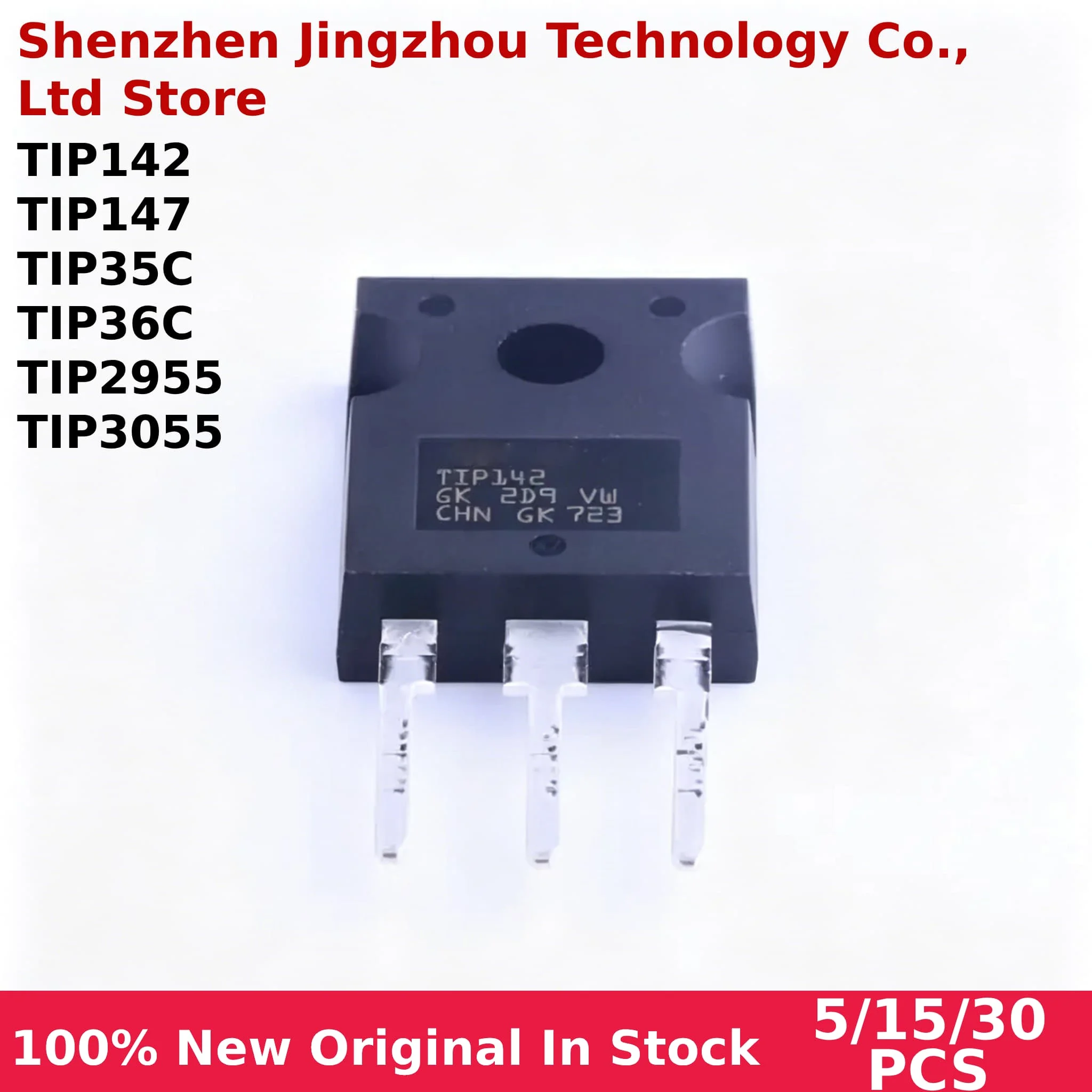 

5/15/30PCS 100% New TIP35C TIP36C TIP142 TIP147 TIP2955 TIP3055 TO-247 In stock Wholesale