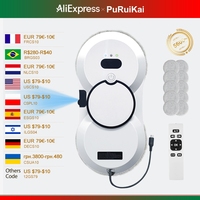 PuRuiKai robot electric automatic window cleaning Robotic vacuum cleaner, with  remote control, automatic spray