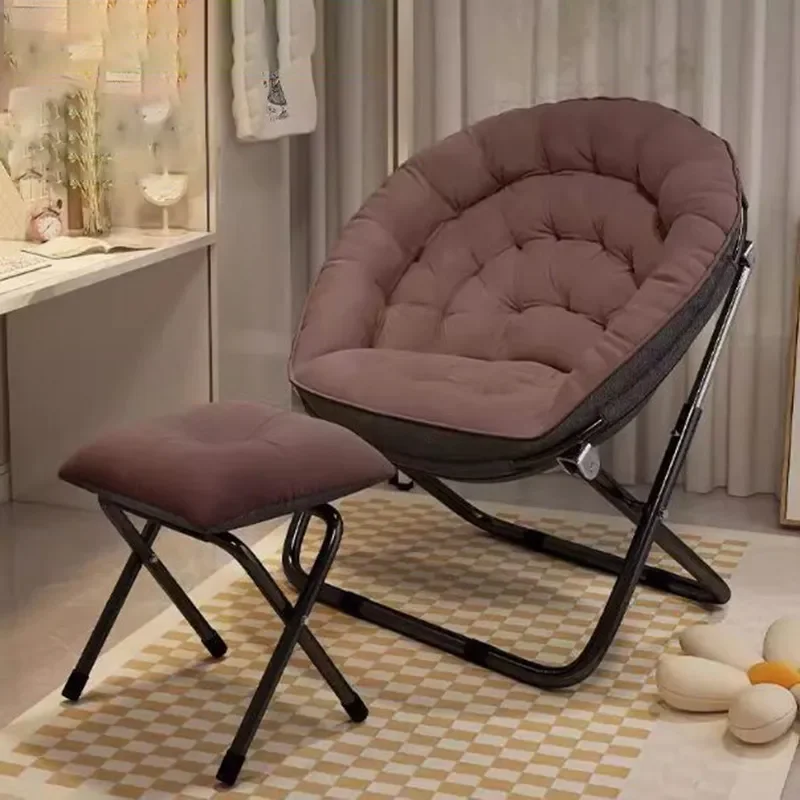 for Leisure Folding Chair Student Dormitory Sofa Single Bedroom Balcony Recliner with Backrest and Footrest