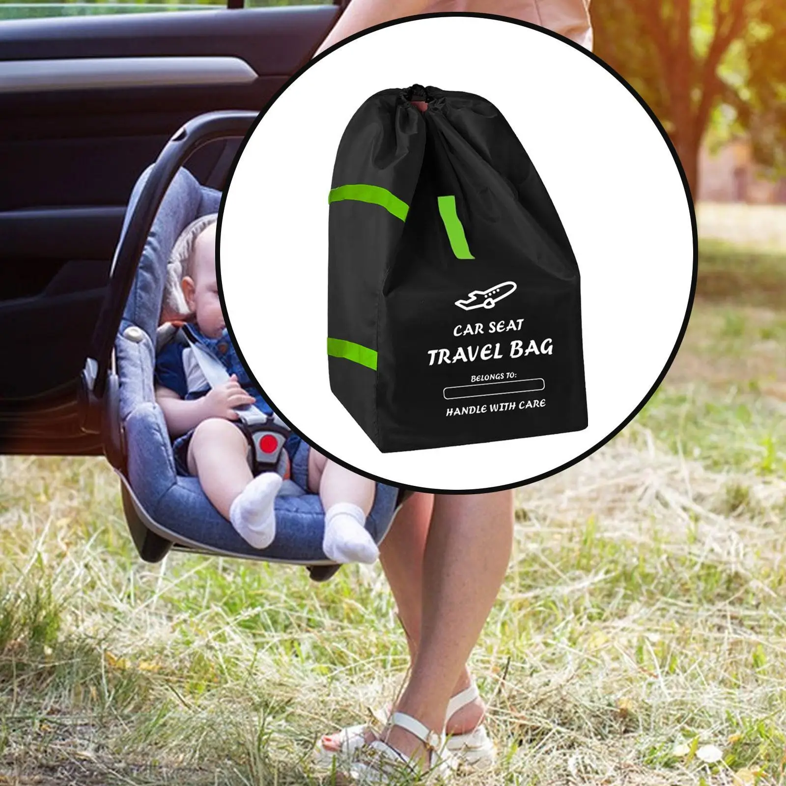 Infant Car Seat Travel Bag Portable Waterproof Universal Gate Check Bag