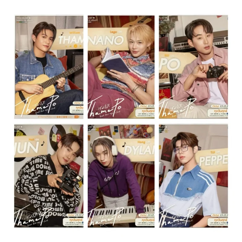 6PC/SET LYKN Williamest Williamjkp Estrvp HD Poster Thai TV Thame Po Heart That Skips A Beat Home Decor Background Wall Stickers