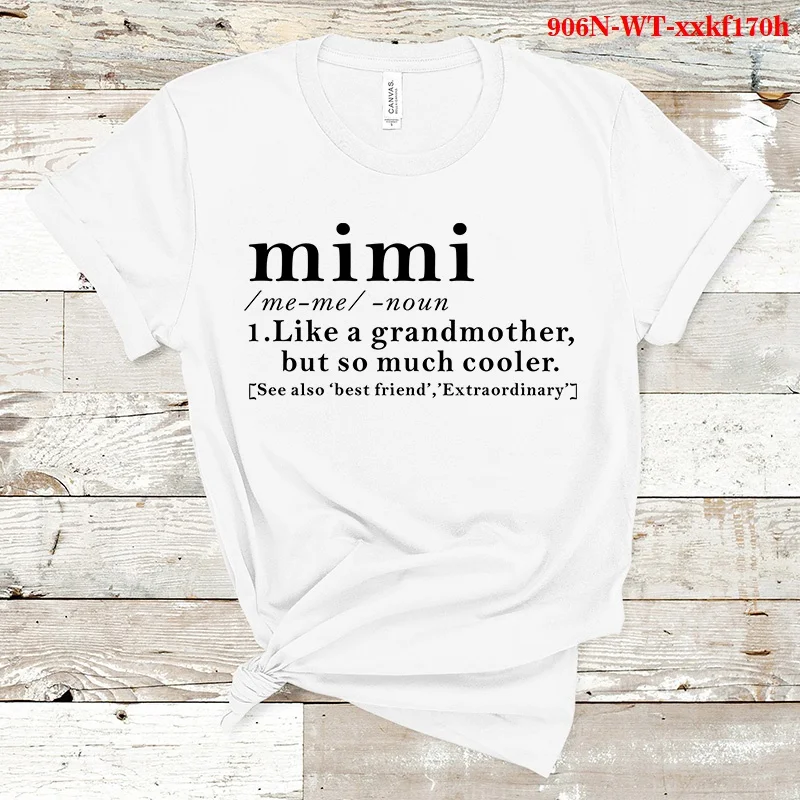 Mimi Like A Abuela Camiseta de manga corta para mujer, para Fans Camiseta de algodón, moda de verano