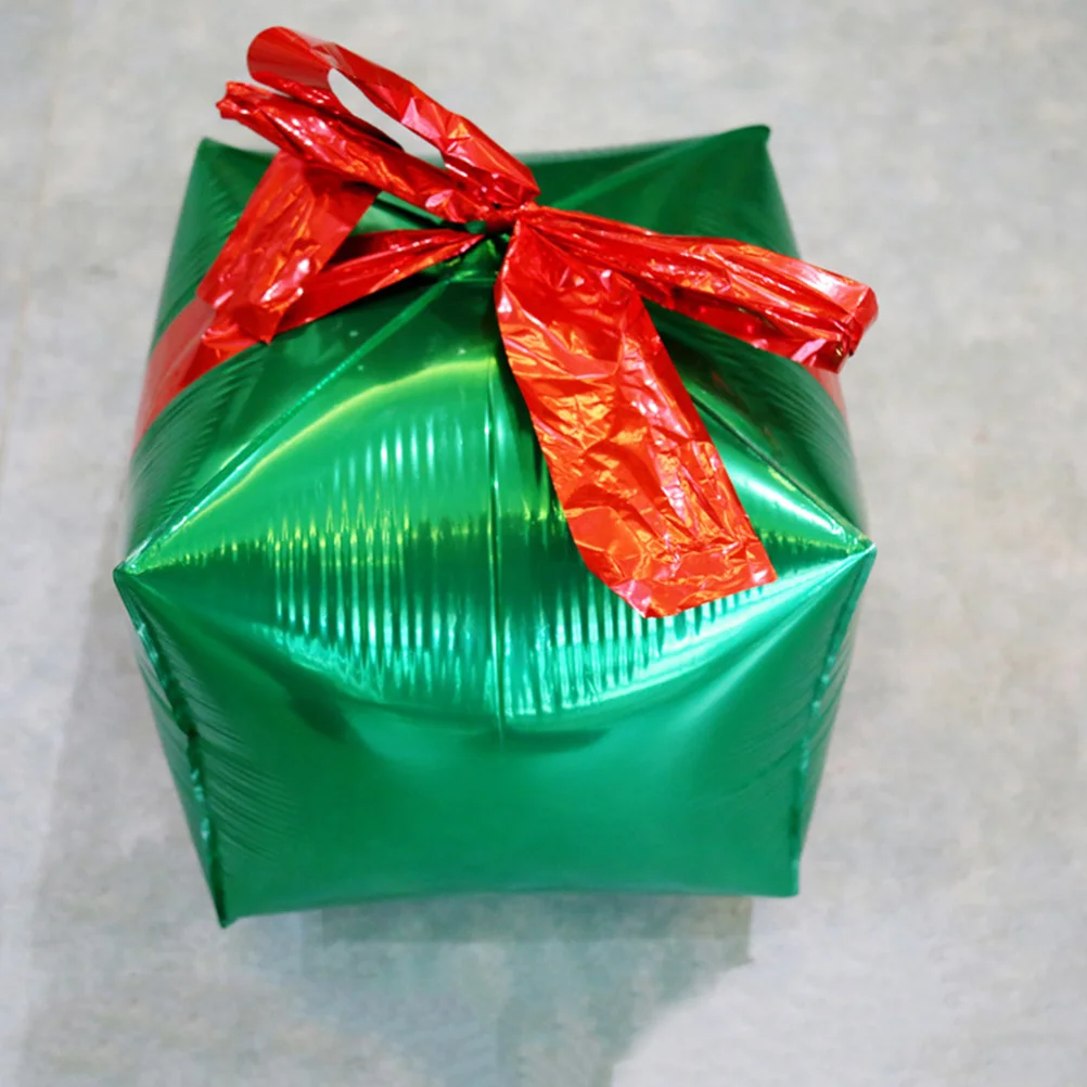 

2pcs Gift Box Balloon Premium Aluminum Foil Christmas Party Decor For Home Bar Club Photo Background Happy Atmosphere Party