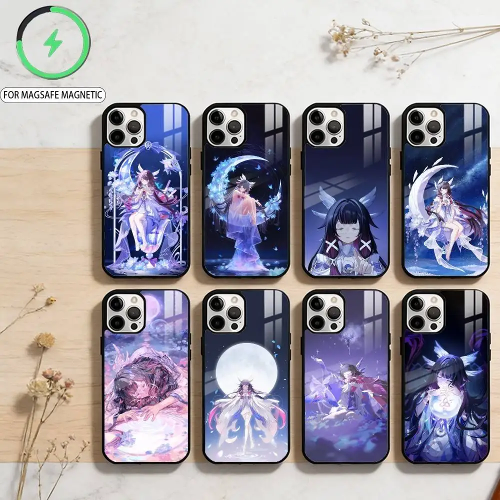 

Columbina Hyposelenia Genshin Phone Case For iPhone17,16,15,14,13,12,11 Plus,Pro Max Magnetic For Magsafe Wireless Charging