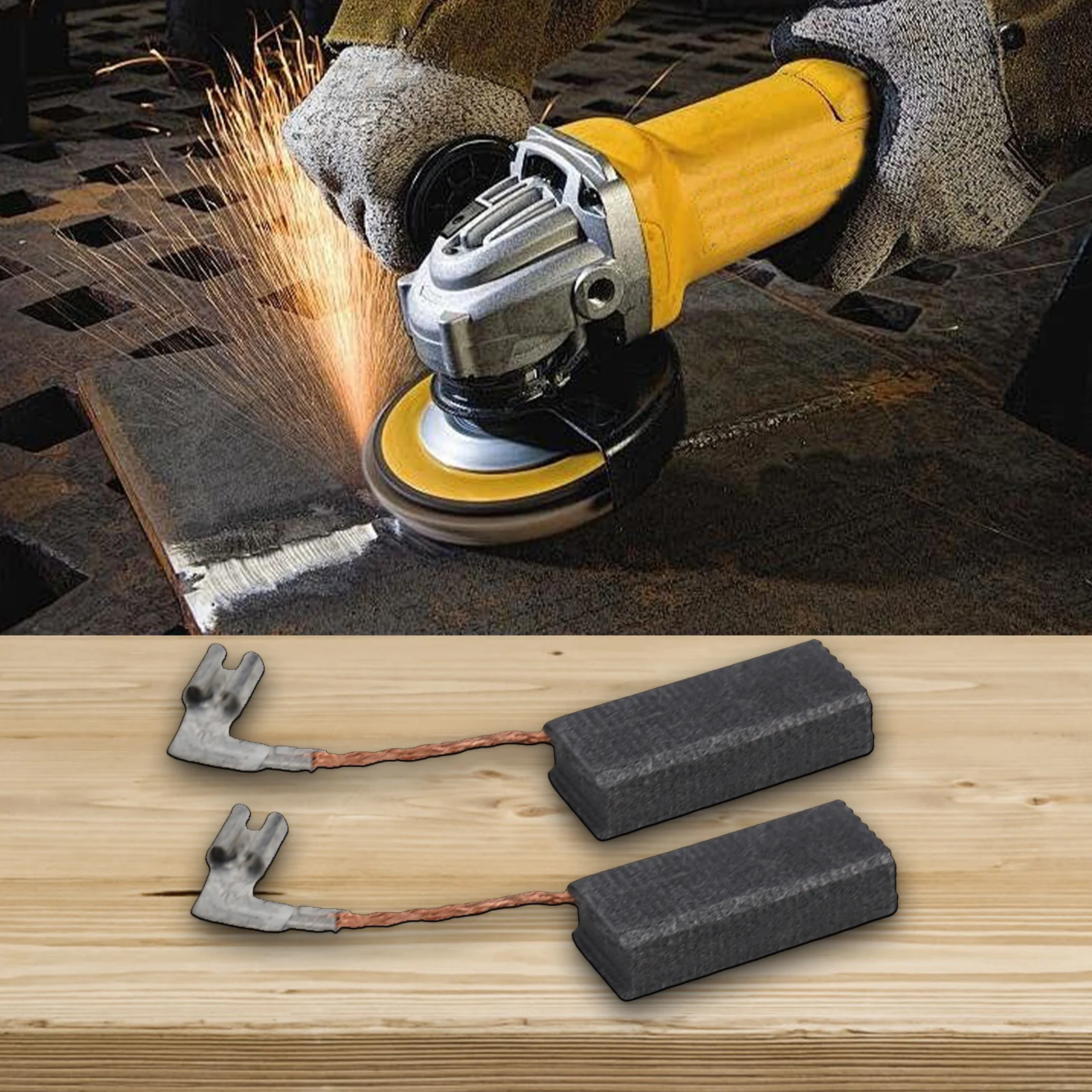 

Replaceable Carbon Brushes for Bosch 1617000525 Maintain Motor Performance Suitable for 11250VSR 11253VSR 11255VSR