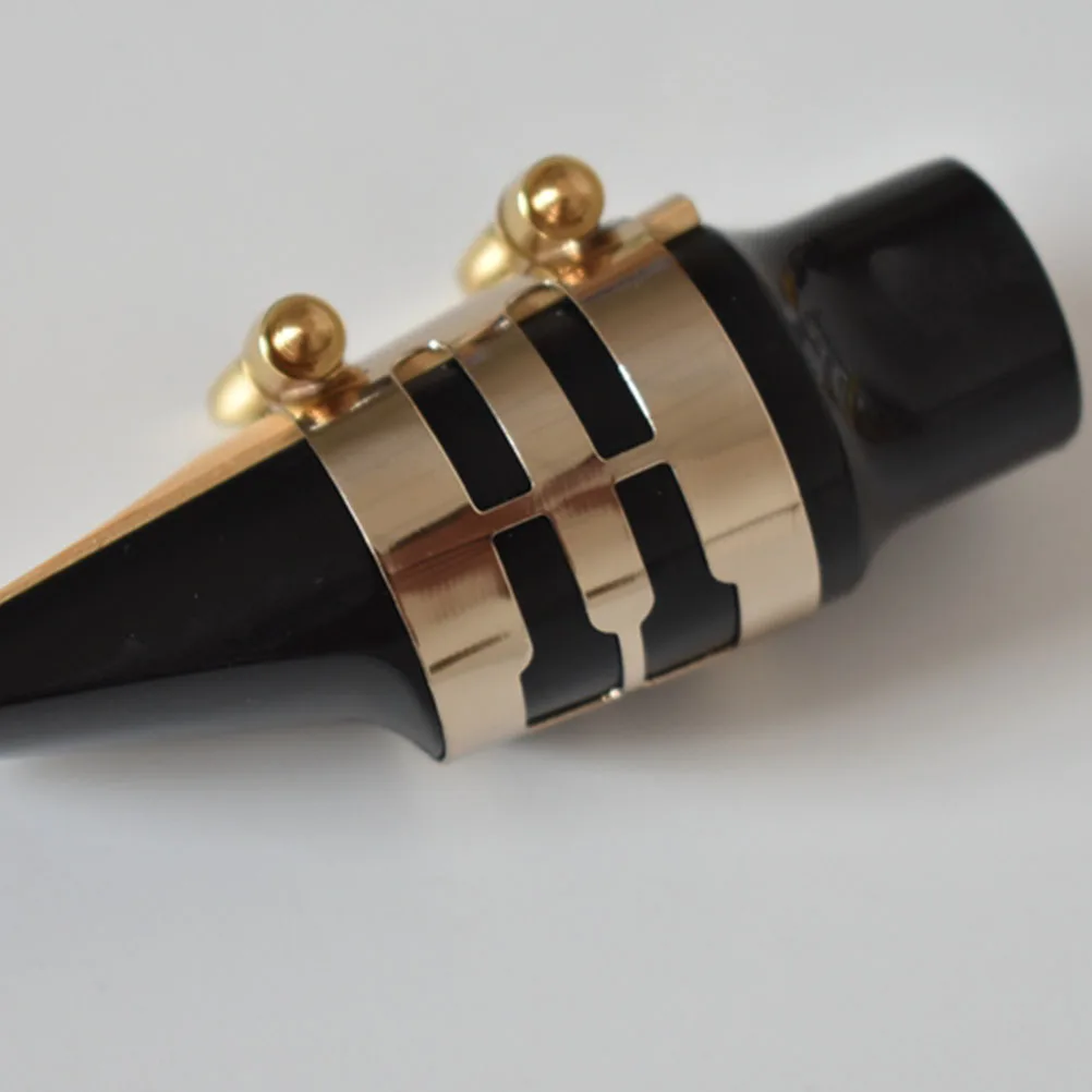 

Alto Saxophone Ligature Clip Metal Saxophone Parts Durable Wind Instrument Accessory For Reed Stabilization Sax Clip