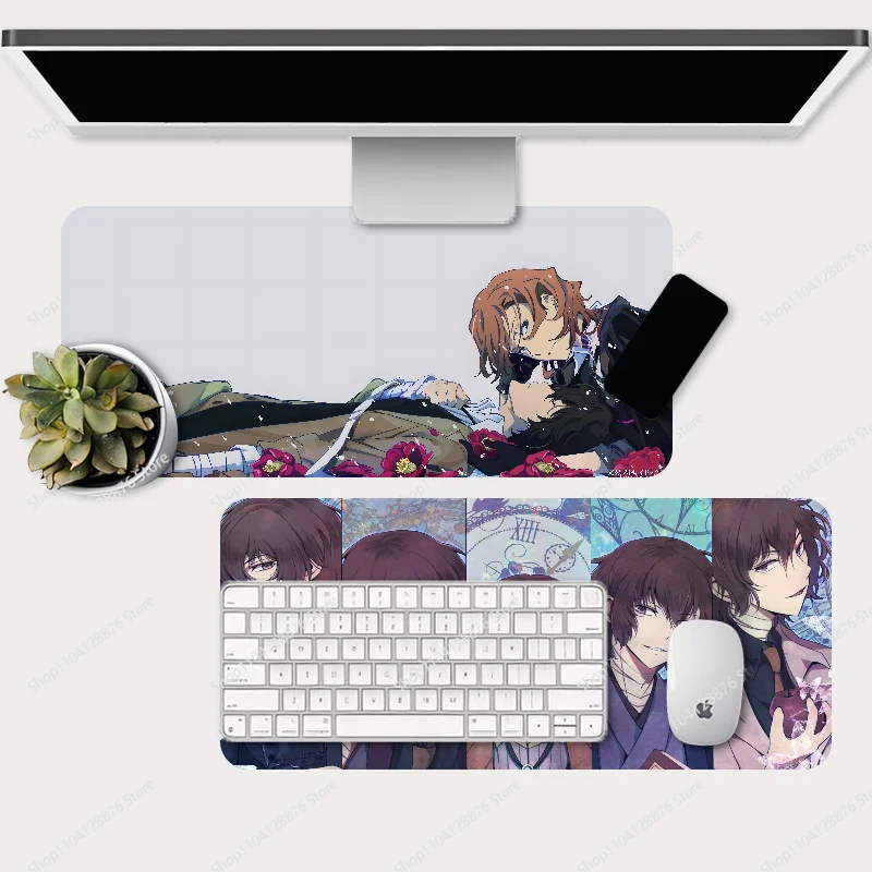 Osamu Dazai Bungo Stray Dogs Anime Mousepad Gaming Mouse pad Gamer Pc Accessories Deskmat Keyboard Mat Desk Protector Mause Pads